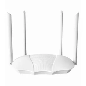 ROUTER Tenda wireless AX3000 Mbps, 1 x WAN Gigabit, 3 porturi LAN Gigabit, 2.4 GHz/5 GHz dual band, 4 antene externe, WI-FI 6 "TX9" (timbru verde 0.8 lei)