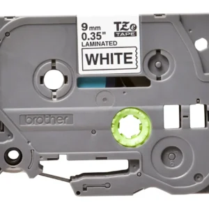 Banda Laminata Original Brother Black on White, TZE221, pentru H105WB|P-TOUCH PT-E110VP|D400|D450|E300VP|E550WVP|H110|H500|P700|P750W|PT-D210|PT-D210VP, 9mm x 8m, incl.TV 0 RON, "TZE221"