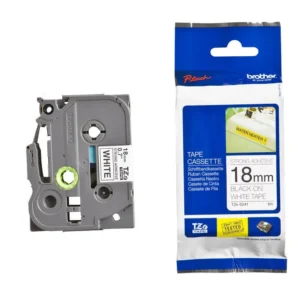 Banda Laminata WB Black on White, TZS241-WB, 18mm, compatibil cu Brother P-Touch D400|D450|D600VP|E300VP|E550WVP|H500|P700|P750W, 8m, incl.TV 0 RON, "TZS241-WB"