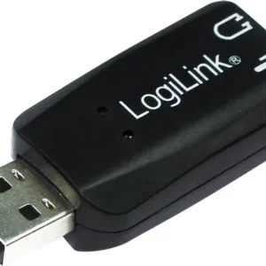 PLACA de SUNET Logilink, extern, 5.1, interfata USB 2.0, conectori 3.5 mm jack, "UA0053" (timbru verde 0.18 lei)
