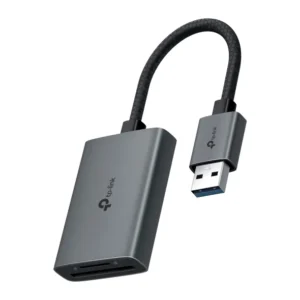 CARD READER extern TP-Link, interfata USB 3.0, citeste/scrie: SD si microSD,  suporta carduri maxim 1 TB, lungime cablu 15 cm, metalic, gri "UA430" (timbru verde 0.03 lei)