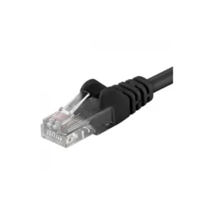 Patchcord UTP RJ45-RJ45 Cat.5e 0.25m, negru, "UTP-5E-0.25-BK" (timbru verde 0.08 lei)