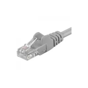 Patchcord UTP RJ45-RJ45 Cat.5e 0.5m, gri, "UTP-5E-0.5-G" (timbru verde 0.08 lei)