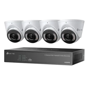 KIT VIGI 4MP Full-Color TP-Link Turret IPC & 4 Channel PoE+ NVR KIT + 2TB HDD "VIGI NK4P-T4425-2T" (timbru verde 2 lei)