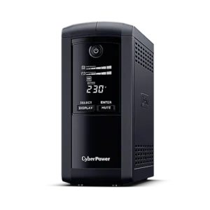 UPS CYBER POWER Line Int. cu management,LCD,tower, 1000VA/ 550W,AVR,6xIEC C13,LCD,1x12V/9Ah,Backup 1-8 min,incarc 8h,USB,RS232,RJ45,GreenP,"VP1000EILCD"(timbru verde 11 lei)