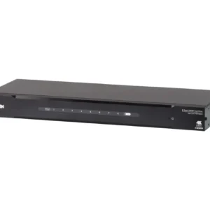 SPLITTER video ATEN, split HDMI la 8 monitoare, conector 1: HDMI (M); conector 2: HDMI (M) x 8, "VS0108HB-AT-G" (timbru verde 0.8 lei)