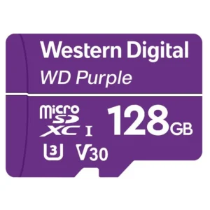 WD Purple 128GB Surveillance microSD XC Class - 10 UHS 1, "WDD128G1P0C" (timbru verde 0.03 lei)