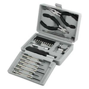 TRUSA scule LOGILINK, set: 6x micro surubelnite, 1x cutter, 1x cleste pt. telefon, 1x surubelnita cu prelungire, 10x biti (PH1, PH2, PZ1, PZ2, PZ5, PZ6, T10, T15, T20, adaptor), 4x chei tubulare (5mm, 6mm, 8mm, 10mm), 1x penseta, "WZ0023"