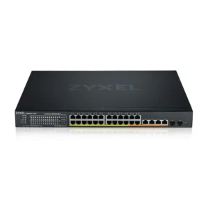 ZYXEL | XMG1930-30-ZZ0101F |XMG1930-30 | Switch | Smart Managed | Lite Layer 3 |Rackmount | Porturi 24 2.5 Gb, 4 10G, 2 SFP+| Stacking |Nebula Flex Pro Cloud "XMG1930-30-ZZ0101F" (timbru verde 2 lei)