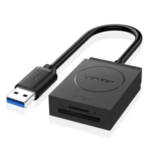 CARD READER extern Ugreen, "CR127" interfata USB 3.0, citeste/scrie: SD, microSD viteza pana la 5Gbps, ABS, negru "20250" (timbru verde 0.03 lei) - 6957303822508