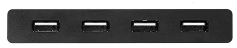 HUB extern Ugreen, "US216" porturi USB: USB 2.0 x 4,conectare prin 2 x USB,partajare date 2 pc-uri simultan,buton comutare PC, lungime 1.5 m, LED, negru "30767" (timbru verde 0.8 lei) - 6957303837670 - imagine 3