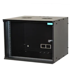 CABINET 19" SPACER    4U 515x450mm, fixare pe perete, Flatpack (dezasamblat),  Black, usa sticla cu blocare, otel 1.5mm, sarcina maxima 100Kg, "SPCW-4U-450-BK"