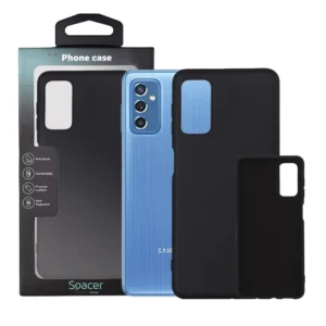 Husa Samsung Galaxy M52 5G Spacer, negru, grosime 2mm, material flexibil silicon + interior cu microfibra "SPPC-SM-GX-M52-SLK"