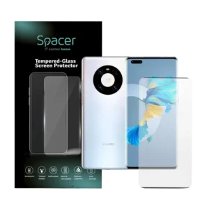 FOLIE STICLA  Spacer pentru Huawei Mate 40 Pro, grosime 0.3mm, acoperire totala ecran, strat special anti-ulei si anti-amprenta, Tempered Glass "SPPG-HU-MT-40P-TG"